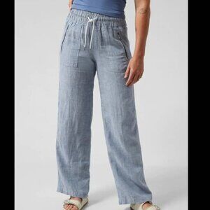 Athleta Cabo Linen Wide Leg Pant 4